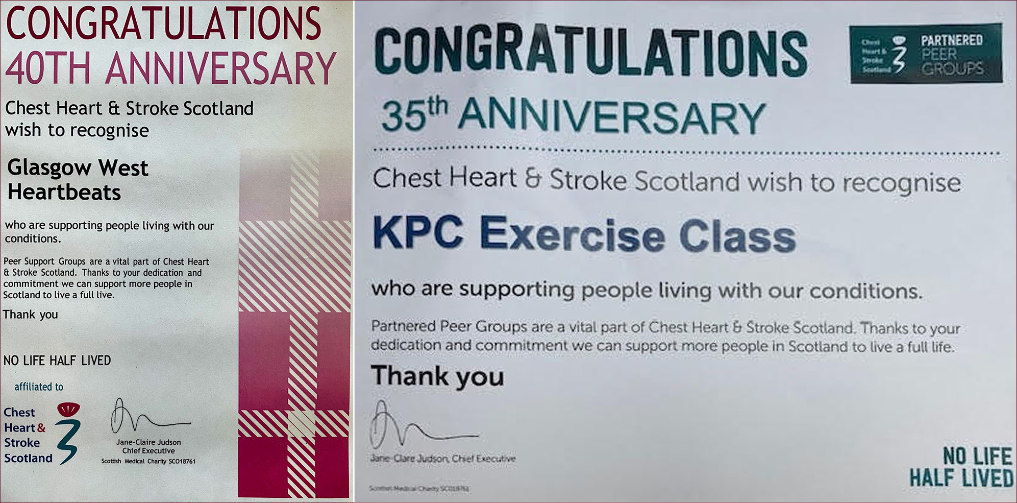 Glasgow West Heartbeats - Celebrating 40th and 35th Anniversaries!